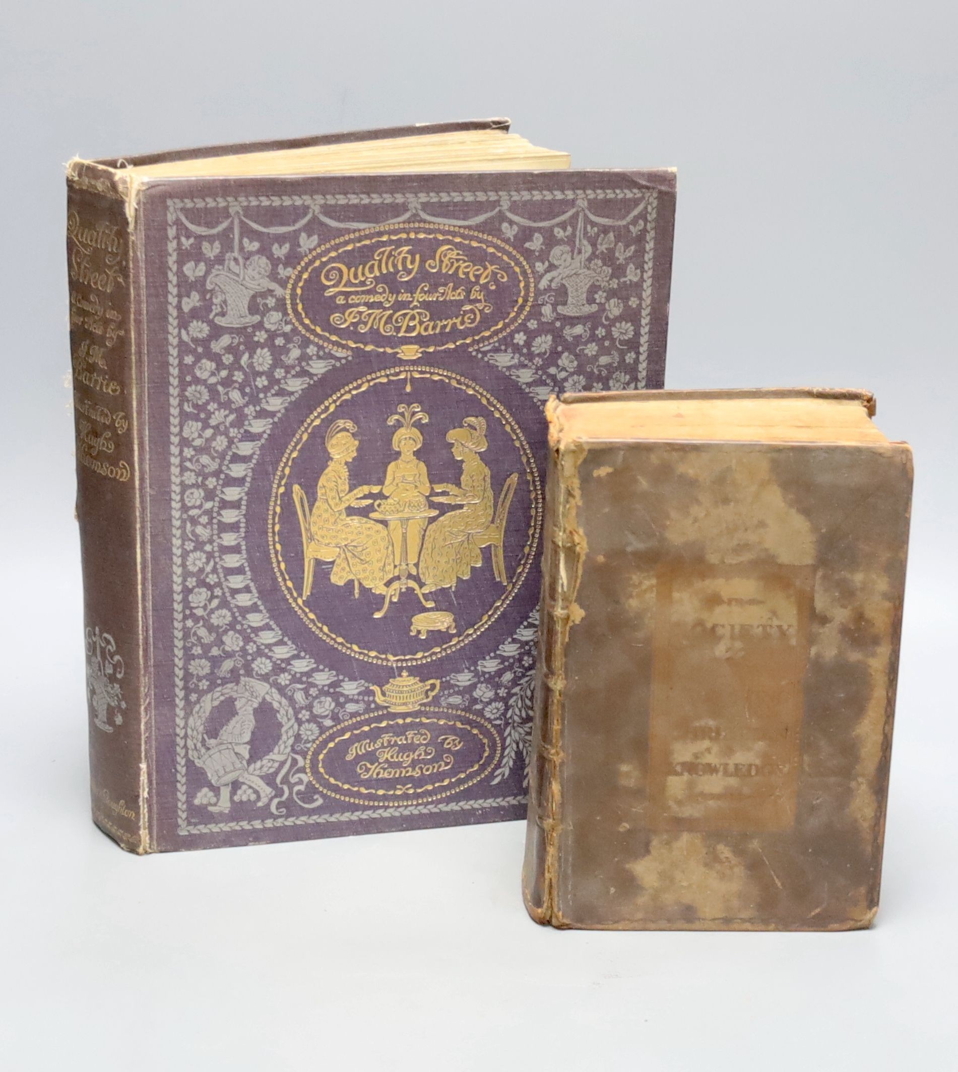 Barrie, J.M. Quality Street, illustrated by Hugh Thomson, and another, Society for Promoting Christian Knowledge, full calf